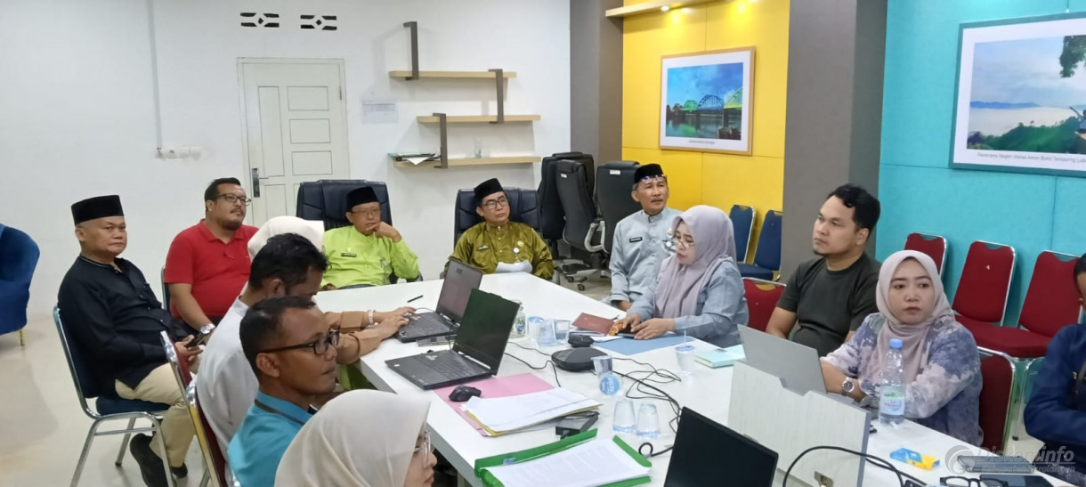 Rapat koordinasi persiapan pemenuhan bukti dukung penilaian indeks SDI dan pengisian data dukung pada SIMOJANG di Bappeda Kab.Sarolangun